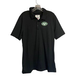 New York Jets Nike NFL Black Polo Shirt Mens Small